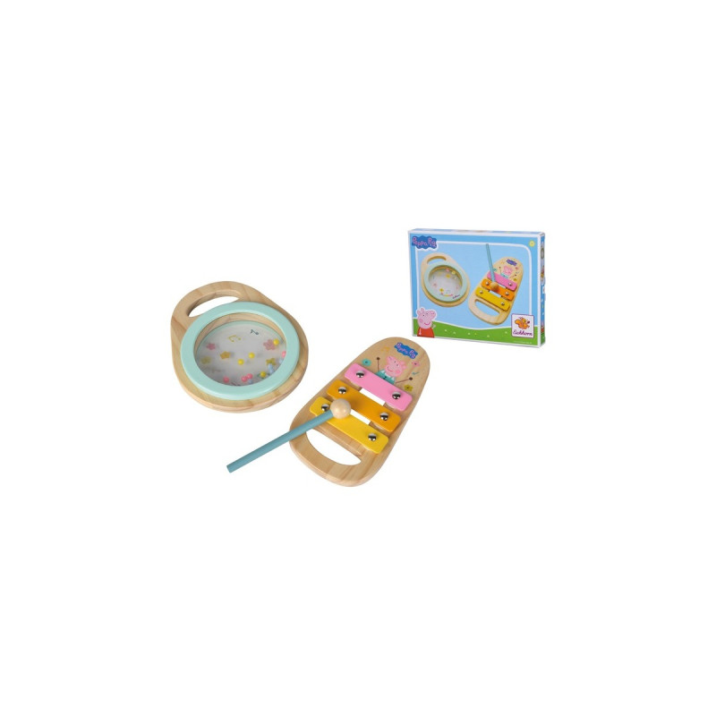 Eichhorn Peppa Pig Holz-Musikset, Musikinstrument(2-teilig)