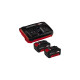 Einhell 2x 4,0Ah & Twincharger Kit, Set(schwarz/rot)