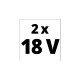 Einhell 2x 4,0Ah & Twincharger Kit, Set(schwarz/rot)