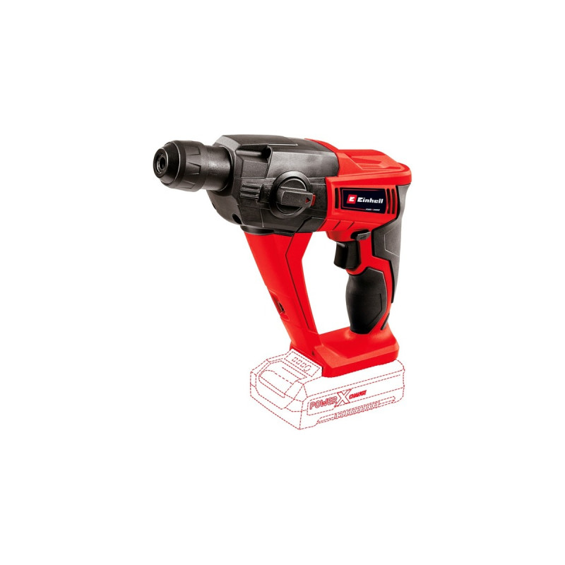 Einhell Akku-Bohrhammer TE-HD 18 Li-Solo(rot/schwarz, ohne Akku und Ladegerät)