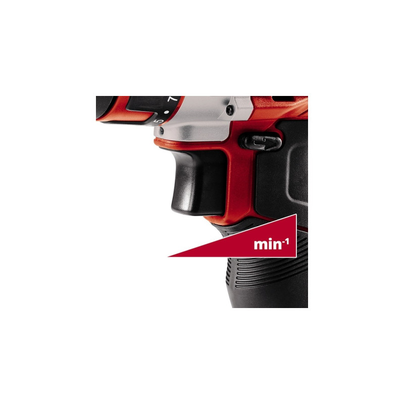 Einhell Akku-Bohrschrauber TE-CD 12/1 Li, 12Volt(rot/schwarz, Li-Ionen Akku 2Ah)