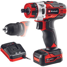 Einhell Akku-Bohrschrauber TE-CD 12/1 X-Li, 12Volt(rot/schwarz, Li-Ionen Akku 2Ah, Outlet)