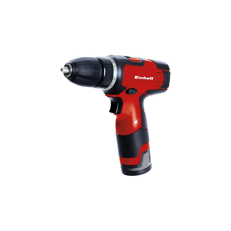 Einhell Akku-Bohrschrauber TH-CD 12-2 Li, 12Volt(rot/schwarz, Li-Ionen Akku 1,3Ah)
