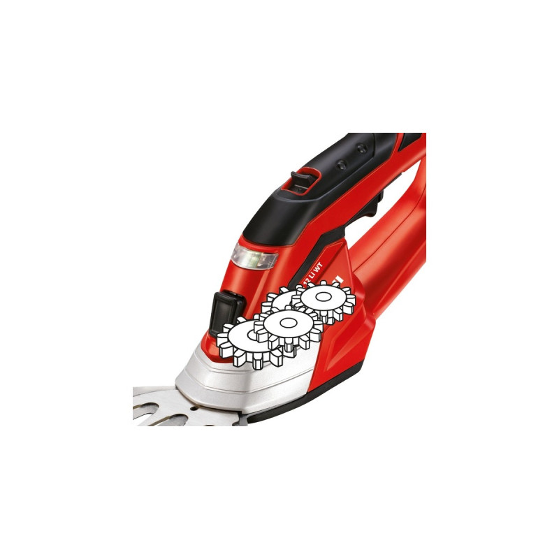 Einhell Akku-Gras- und Strauchschere GE-CG 12 Li WT, 12Volt, Grasschere(rot/schwarz, Li-Ionen Akku 1,5 Ah)