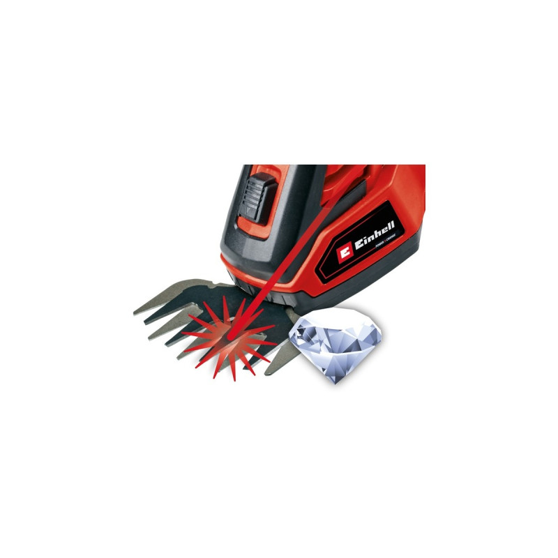 Einhell Akku-Grasschere/ -Strauchschere GE-CG 18/100 Li-Solo, 18Volt(rot/schwarz, ohne Akku und Ladegerät)