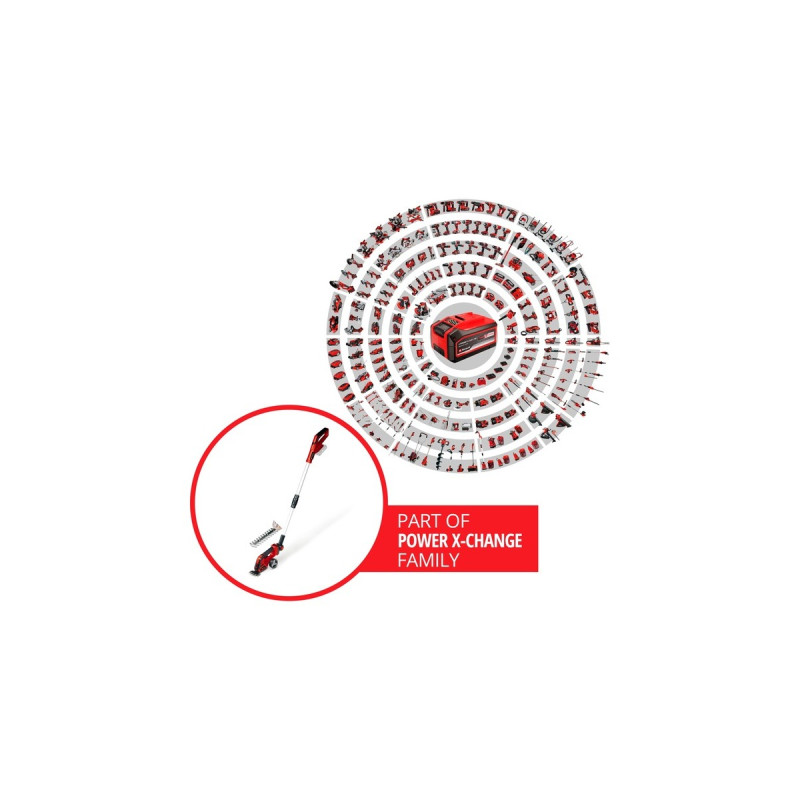 Einhell Akku-Grasschere/ -Strauchschere GE-CG 18/100 Li T-Solo, 18Volt(rot/schwarz, ohne Akku und Ladegerät)
