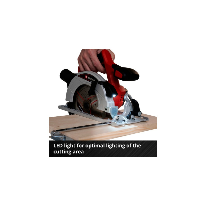 Einhell Akku-Handkreissäge TE-CS 18/165-1 Li-Solo, 18Volt(rot/schwarz, ohne Akku und Ladegerät)