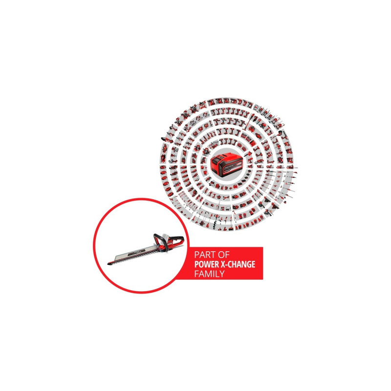 Einhell Akku-Heckenschere ARCURRA(rot/schwarz, ohne Akku und Ladegerät)