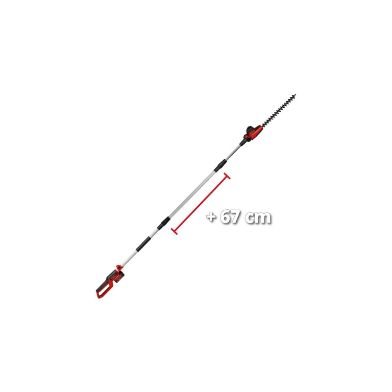 Einhell Akku-Heckenschere GC-HH 18/45 Li T(rot/schwarz, ohne Akku und Ladegerät)