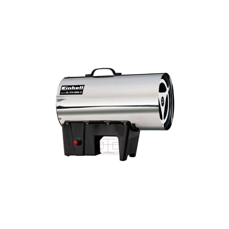 Einhell Akku-Heißluftgenerator GE-HG 18/370 Niro Li-Solo D/AT, 18Volt, Heißluftgebläse(edelstahl/schwarz, ohne Akku und Ladegerät)