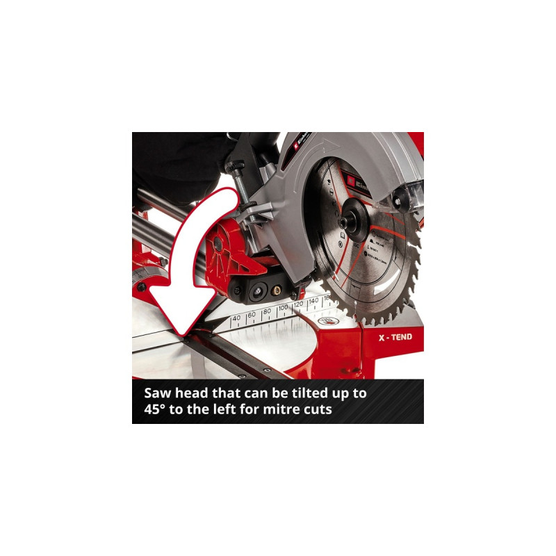 Einhell Akku-Kapp-und Gehrungssäge TE-MS 36/210 Li-Solo, 36Volt (2x18V)(rot, ohne Akku und Ladegerät)