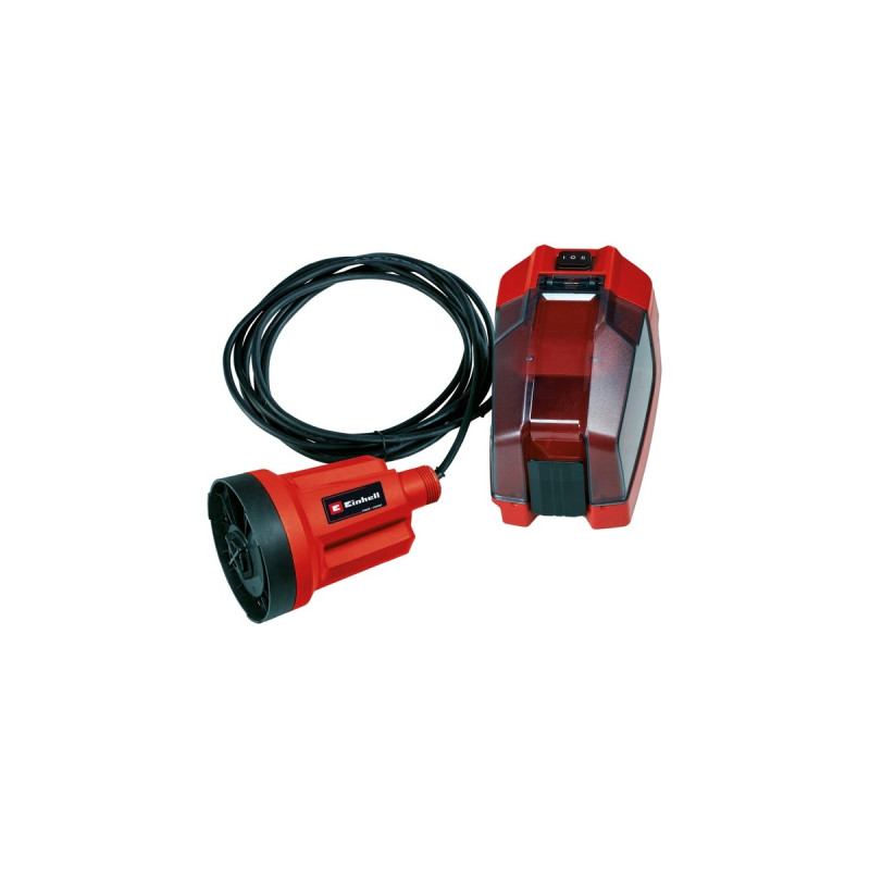 Einhell Akku-Klarwasserpumpe GE-SP 18 LL Li, Tauch- / Druckpumpe(rot/schwarz, Li-Ionen Akku 4Ah)