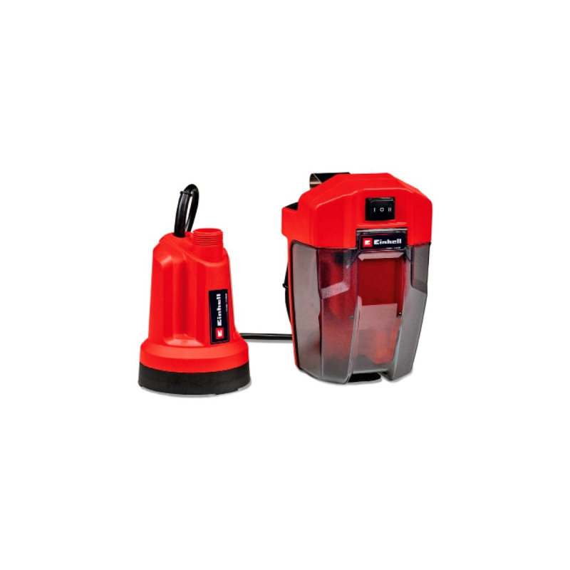 Einhell Akku-Klarwasserpumpe GE-SP 18 LL Li - Solo, Tauch- / Druckpumpe(rot/schwarz, ohne Akku und Ladegerät)