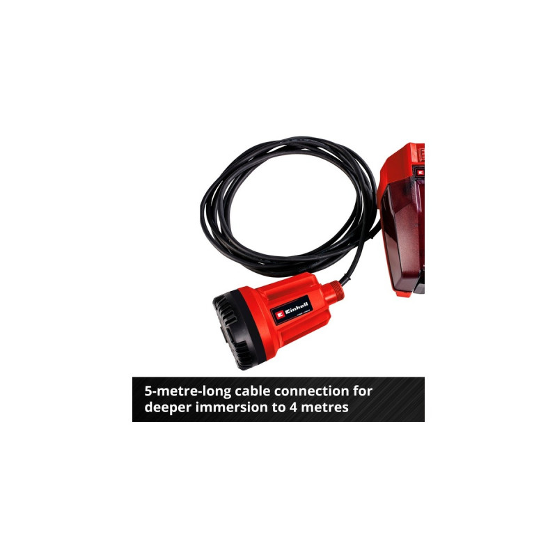 Einhell Akku-Klarwasserpumpe GE-SP 18 Li - Solo, Tauch- / Druckpumpe(rot/schwarz, ohne Akku und Ladegerät)