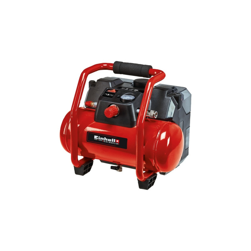Einhell Akku-Kompressor TE-AC 36/6/8 Li OF Set-Solo(rot/schwarz, ohne Akku und Ladegerät)