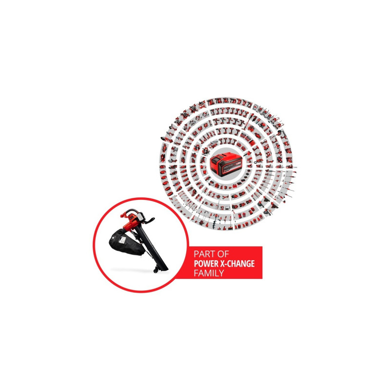 Einhell Akku-Laubsauger GE-CL 36/230 Li E-Solo, 36Volt (2x18V), Laubsauger/Laubbläser(rot/schwarz, ohne Akku und Ladegerät)