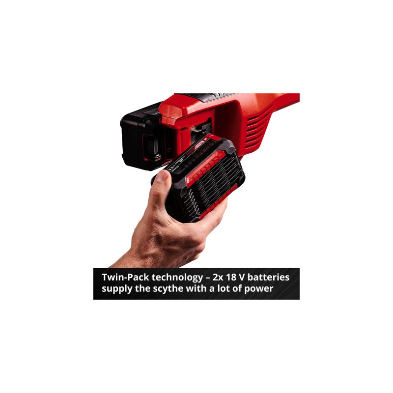 Einhell Akku-Motorsense AGILLO 36/255 BL-Solo, 36Volt (2x18V)(rot/schwarz, ohne Akku und Ladegerät)