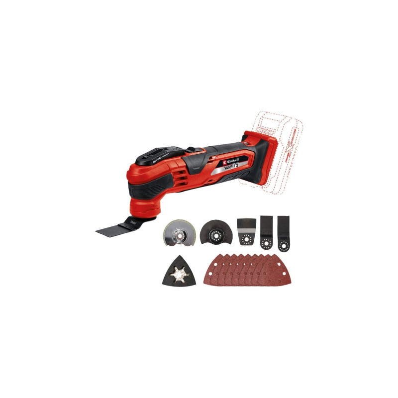 Einhell Akku-Multifunktions-Werkzeug VARRITO, 18Volt(rot/schwarz, ohne Akku und Ladegerät)