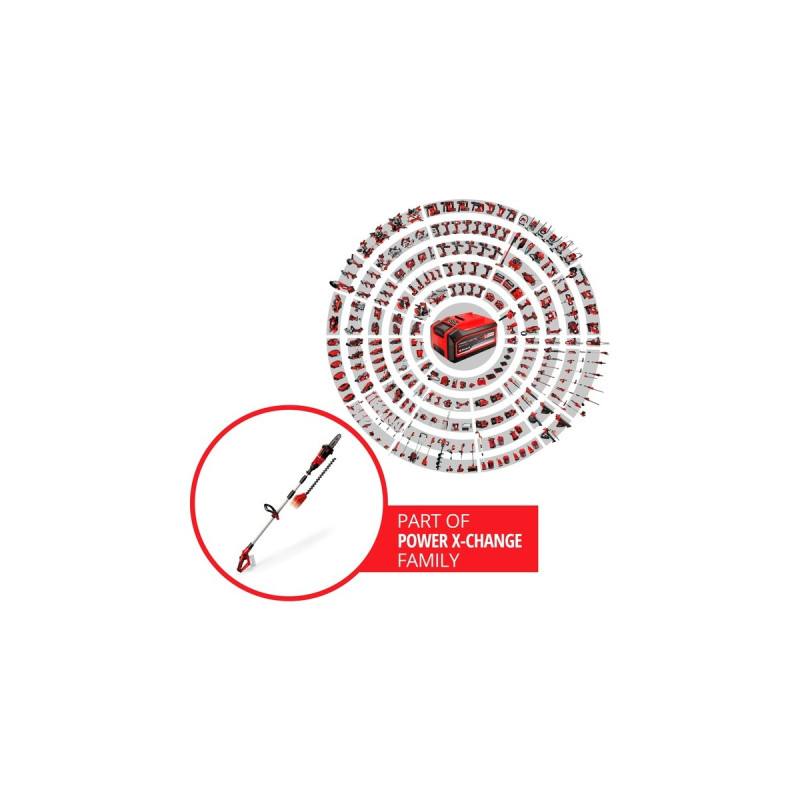 Einhell Akku-Multifunktionswerkzeug GE-HC 18 Li T, Hochentaster(rot, ohne Akku und Ladegerät)