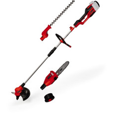 Einhell Akku-Multifunktionswerkzeug GE-LM 36/4in1 Li-Solo, 36Volt (2x18V), Rasentrimmer(rot/schwarz, ohne Akku und Ladegerät, 4in1: Motorsense, Heckenschere, Hochentaster)