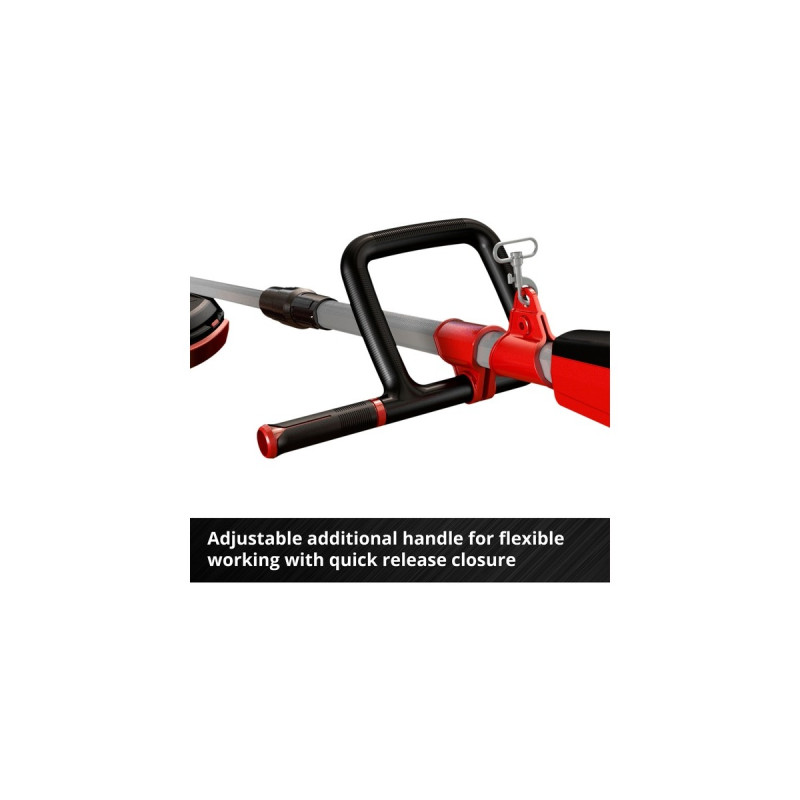 Einhell Akku-Multifunktionswerkzeug GE-LM 36/4in1 Li-Solo, 36Volt (2x18V), Rasentrimmer(rot/schwarz, ohne Akku und Ladegerät, 4in1: Motorsense, Heckenschere, Hochentaster)