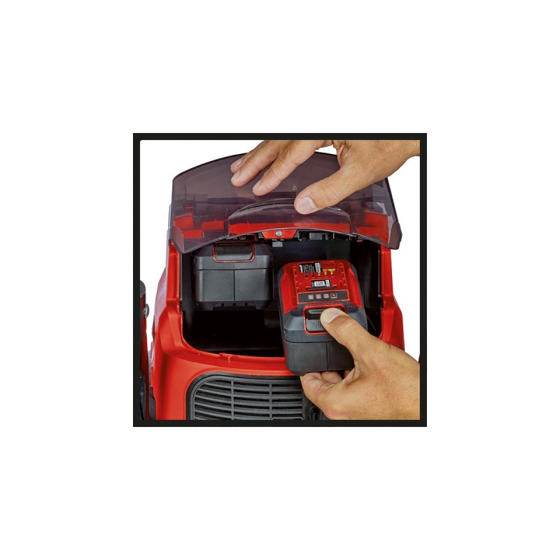Einhell Akku-Nass-/Trockensauger TE-VC 36/25 Li S-Solo (2x 18Volt)(rot/edelstahl, ohne Akku und Ladegerät)