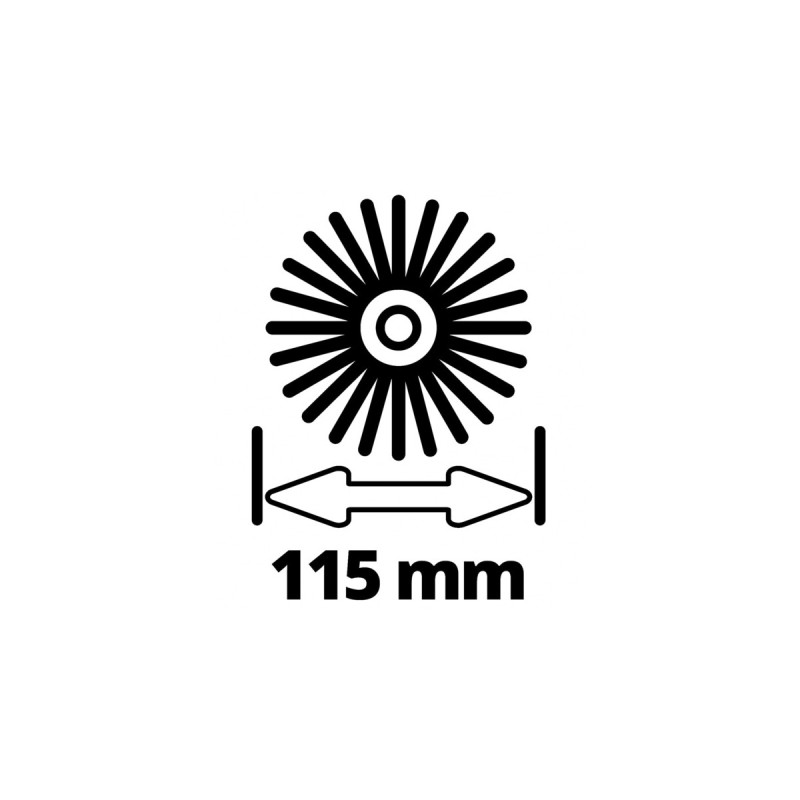 Einhell Akku-Oberflächenbürste PICOBELLA, 18Volt, Unkrautentferner(rot/schwarz, ohne Akku und Ladegerät)