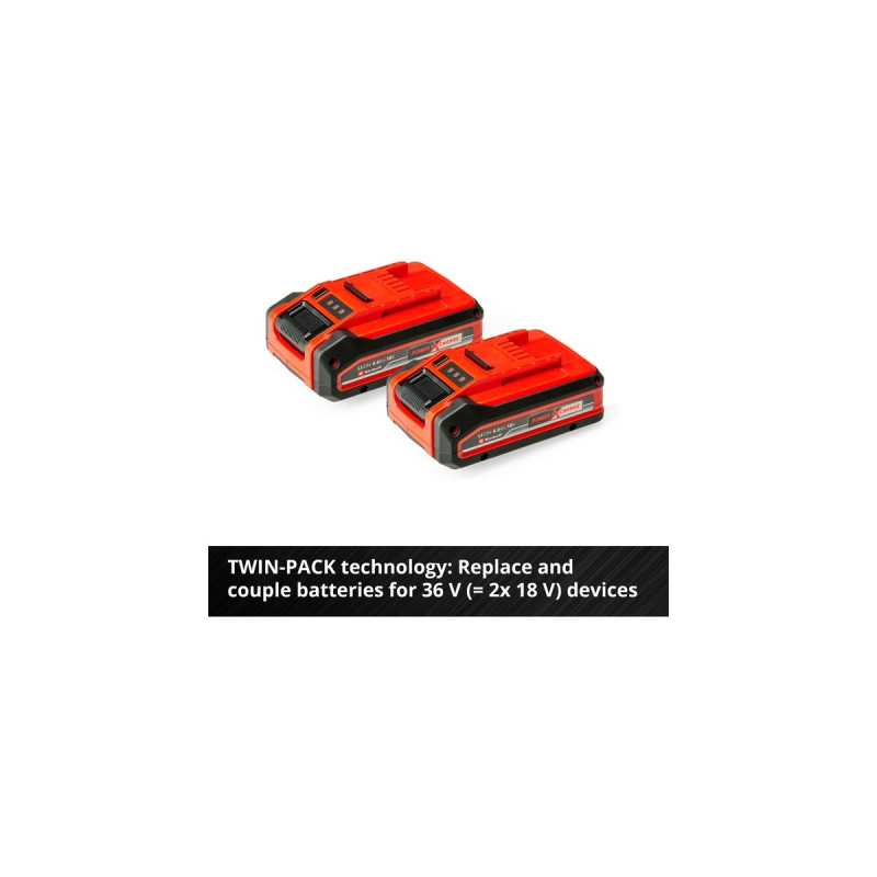 Einhell Akku Power-X-Change Plus 18V 4,0Ah(rot/schwarz)