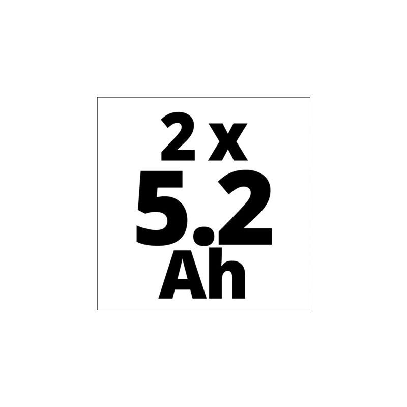 Einhell Akku Power-X-Change Plus Twinpack 18V 5,2Ah(rot/schwarz, 2 Stück)