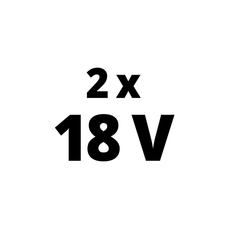 Einhell Akku Power-X-Change Twinpack 18V 4,0 Ah CB 1(rot/schwarz, 2 Stück)