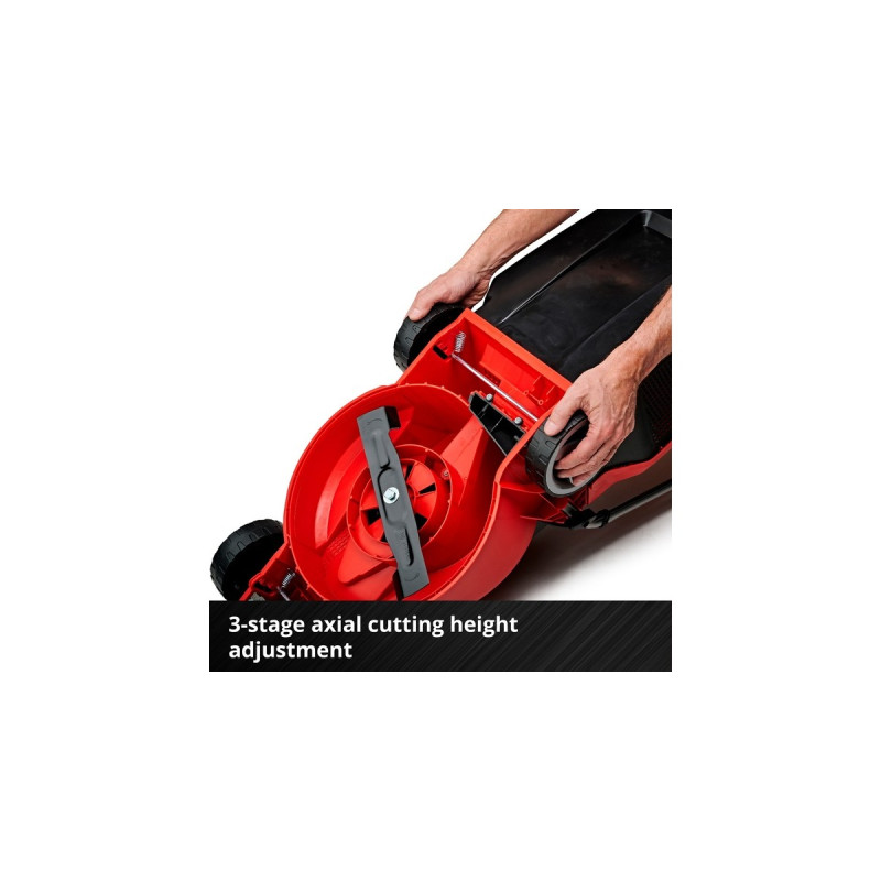 Einhell Akku-Rasenmäher GE-CM 18/30 Li(rot/schwarz, Li-Ionen Akku 3,0Ah)