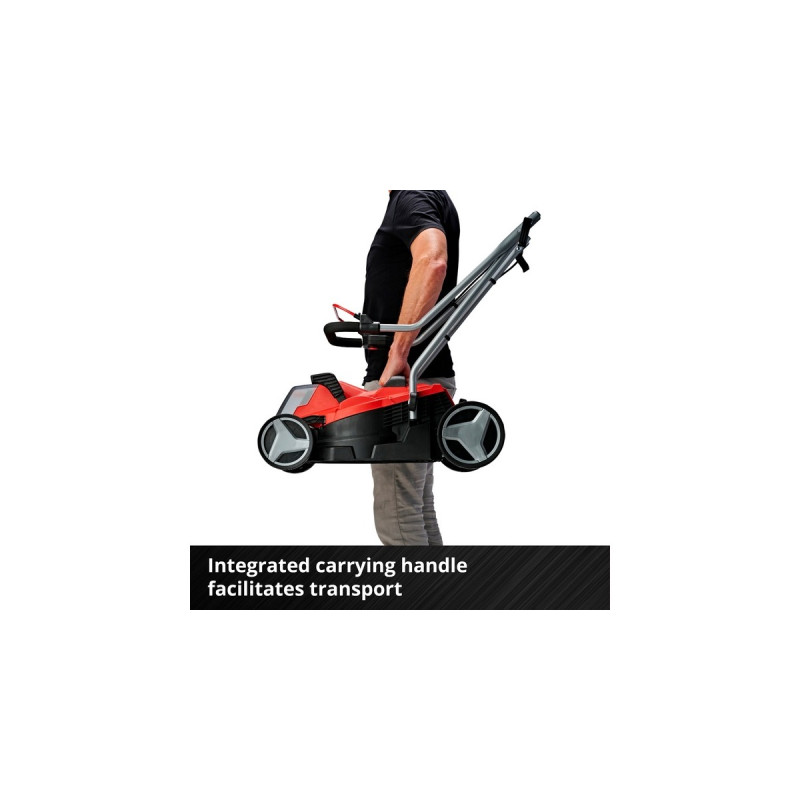Einhell Akku-Rasenmäher GE-CM 18/33 Li Kit, 18Volt(rot/schwarz, Li-Ionen Akku 4,0Ah)