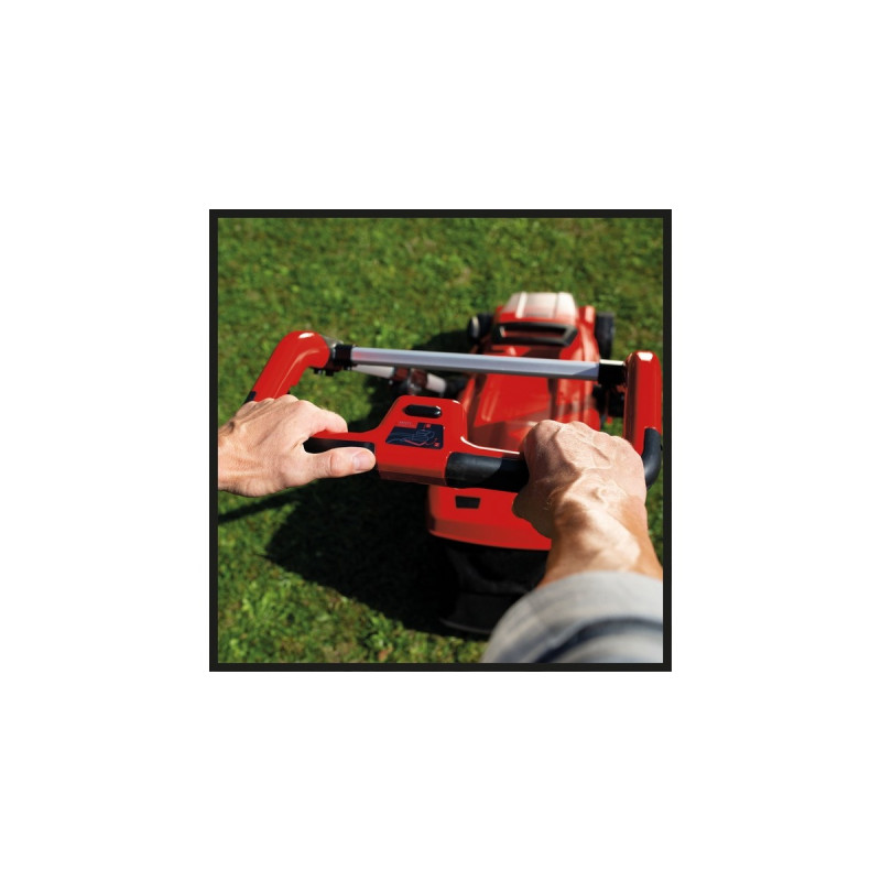 Einhell Akku-Rasenmäher GE-CM 36/37 Li-Solo, 36Volt (2x18V)(rot/schwarz, ohne Akku und Ladegerät)