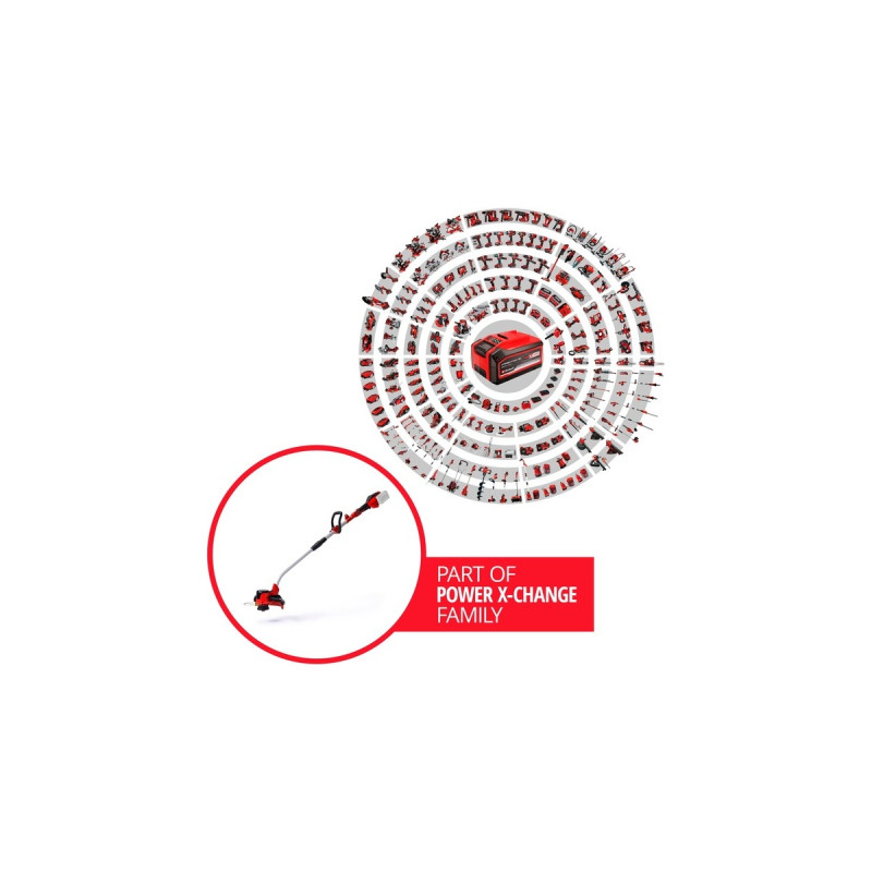 Einhell Akku-Rasentrimmer GE-CT 36/30 Li E-Solo, 36Volt (2x18V)(rot/schwarz, ohne Akku und Ladegerät)