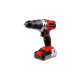 Einhell Akku-Schlagbohrschrauber TE-CD 18/2 Li-i +22, 18Volt(rot/schwarz, Li-Ionen Akku 2,5Ah, Koffer E-Box Basic + Bit-Bohrer-Set)