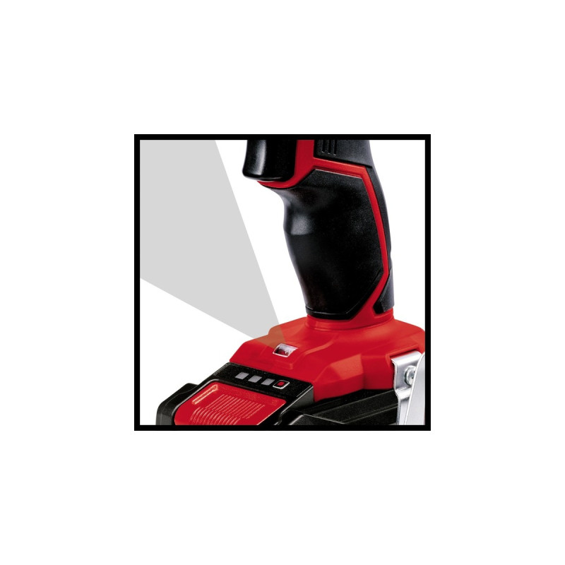 Einhell Akku-Schlagbohrschrauber TE-CD 18/2 Li-i +22, 18Volt(rot/schwarz, Li-Ionen Akku 2,5Ah, Koffer E-Box Basic + Bit-Bohrer-Set)