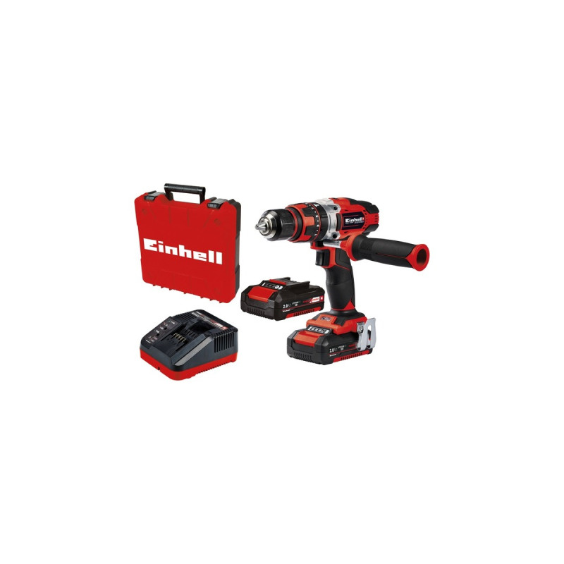 Einhell Akku-Schlagbohrschrauber TE-CD 18/48 Li, 18Volt(schwarz, 2x Li-Ionen Akku 2,0Ah)