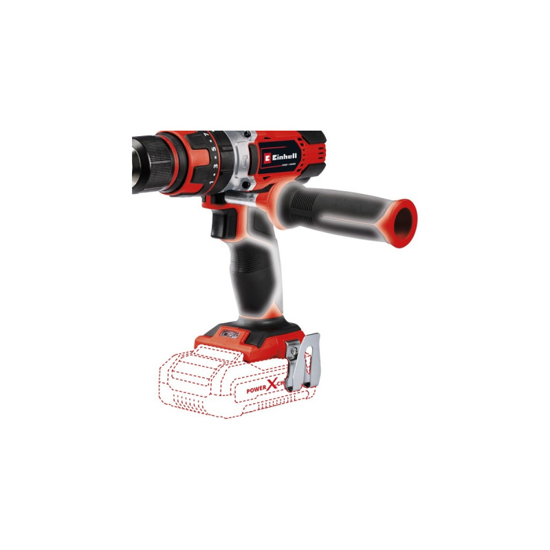 Einhell Akku-Schlagbohrschrauber TE-CD 18/48 Li-i-Solo, 18Volt(rot/schwarz, ohne Akku und Ladegerät)