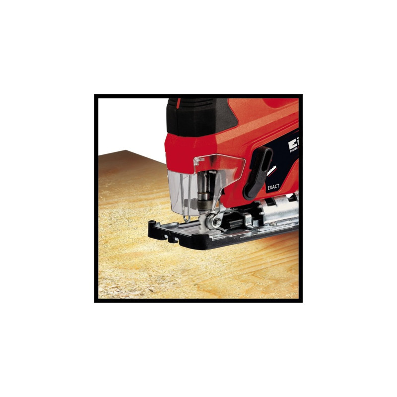 Einhell Akku-Stichsäge TC-JS 18 Li(rot/schwarz, Li-Ionen Akku 2,5Ah, Koffer E-Box Basic)