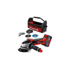 Einhell Akku-Winkelschleifer TC-AG 18/115 Li Kit, 18Volt(rot/schwarz, Li-Ion-Akku 4,0Ah)