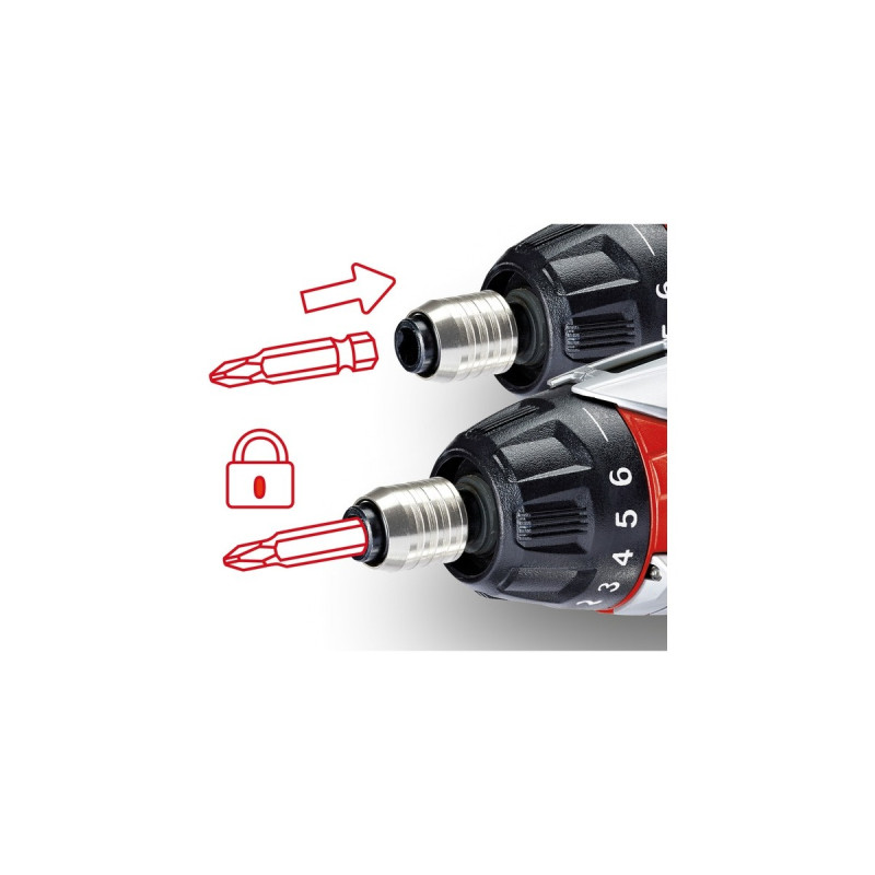 Einhell Akkuschrauber TE-SD 3,6 Li Kit, 3,6Volt(rot/schwarz, Li-Ionen Akku 1,5Ah)