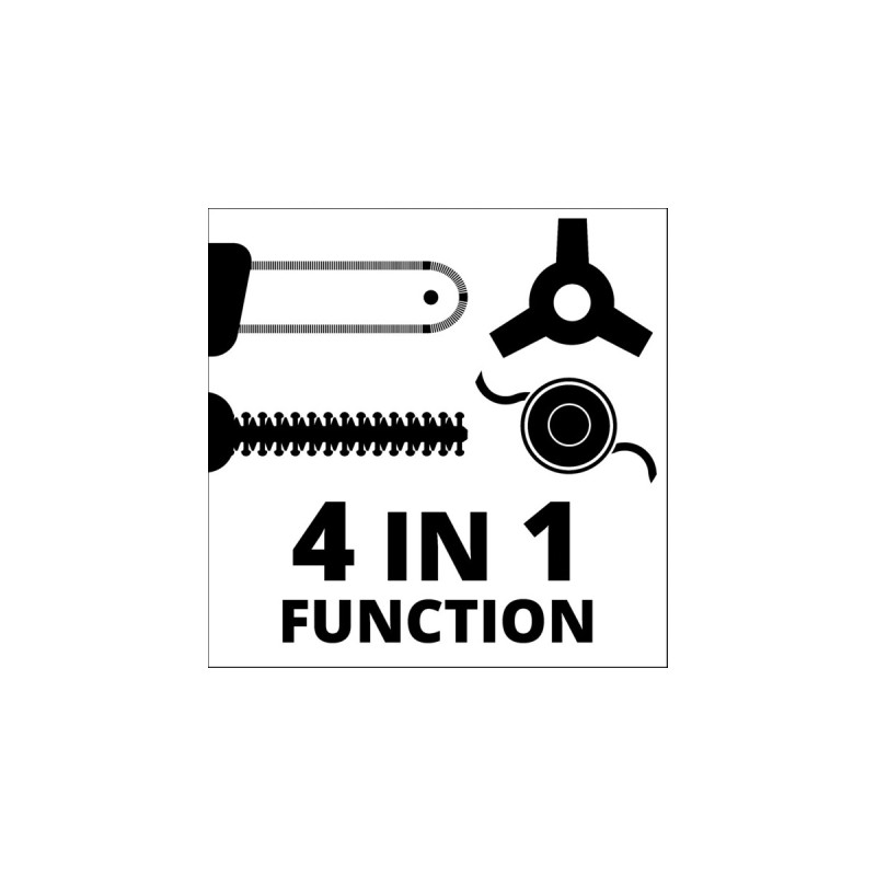 Einhell Benzin-Multifunktionsantrieb GC-MM 52 I AS, Rasentrimmer(rot/schwarz, inkl. 4 Werkzeuge)