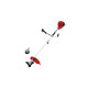Einhell Benzin-Sense GC-BC 25/1 I AS, Rasentrimmer(rot/schwarz)