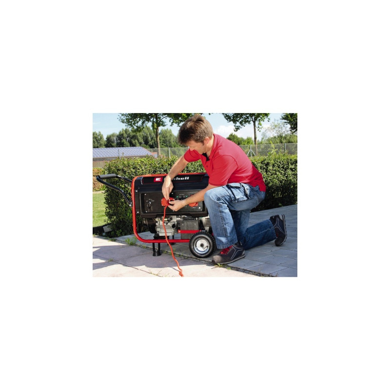 Einhell Benzin-Stromerzeuger TC-PG 55/E5, Generator(rot/schwarz, 7,5 kW)