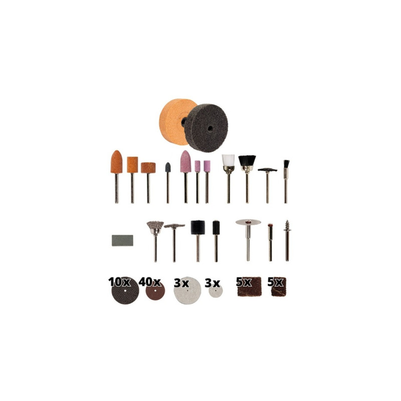 Einhell Doppelschleifer TC-XG 75 Kit(rot/schwarz, 150 Watt, umfangreiches Zubehör-Kit für Polier- und Schleifarbeiten)