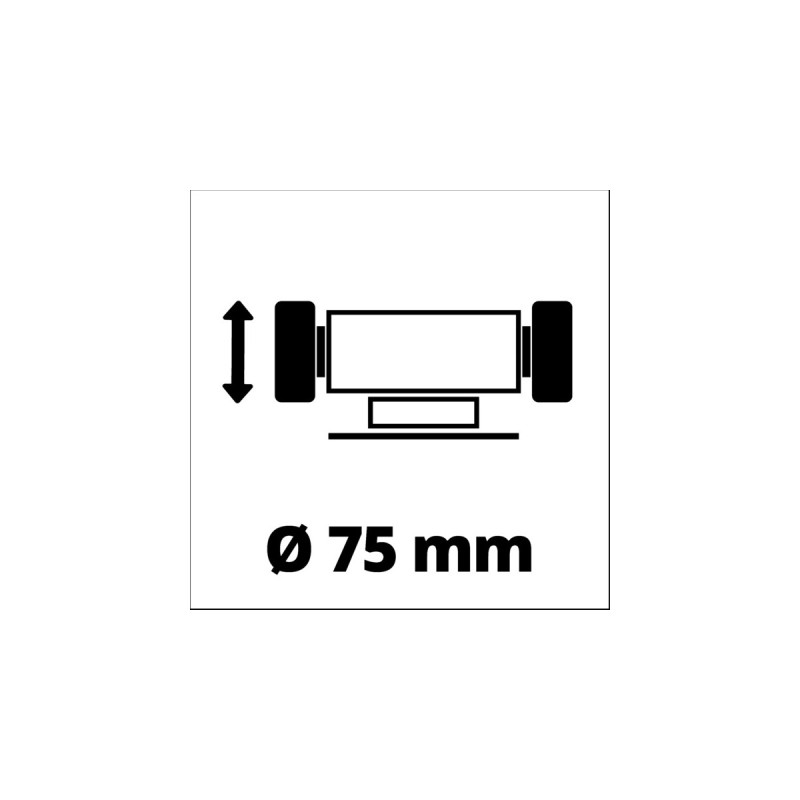 Einhell Doppelschleifer TC-XG 75 Kit(rot/schwarz, 150 Watt, umfangreiches Zubehör-Kit für Polier- und Schleifarbeiten)