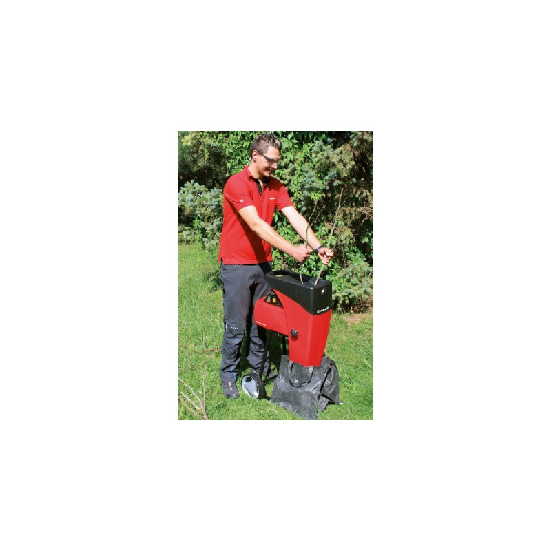 Einhell Elektro-Leisehäcksler GC-RS 2540(rot/schwarz, 2.000 Watt)