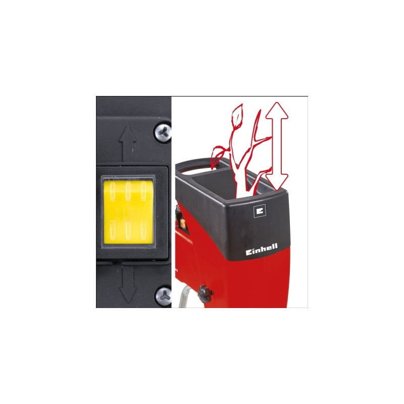 Einhell Elektro-Leisehäcksler GC-RS 2540(rot/schwarz, 2.000 Watt)