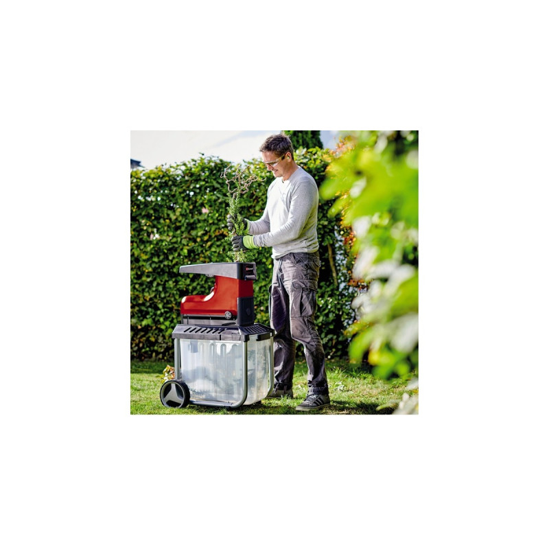 Einhell Elektro-Leisehäcksler GC-RS 60 CB(rot/schwarz, 2.300 Watt)