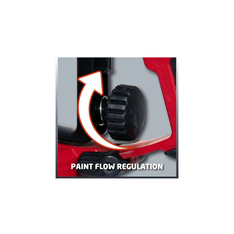 Einhell Farbsprühsystem TC-SY 700 S, Sprühpistole(rot/schwarz, 700 Watt)